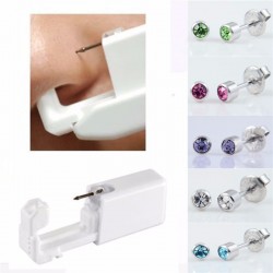 Kit de piercing corporal / orelha - descartável - seguro - estéril - pistola / pino