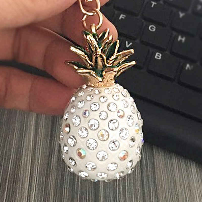 Crystal pineapple - keychainKeyrings