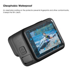 Protective Silicone Case for GoPro Hero 12 11 10 9 Black Tempered Glass Screen Protector Film Lens Cap Cover Go Pro Accessory