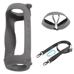 JBL Charge 5 - Capa protetora de silicone macio para alto-falante Bluetooth com alça