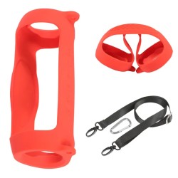 JBL Charge 5 - Capa protetora de silicone macio para alto-falante Bluetooth com alça