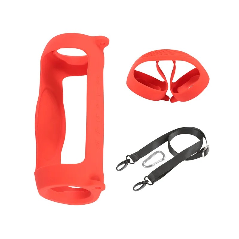JBL Charge 5 - Capa protetora de silicone macio para alto-falante Bluetooth com alça