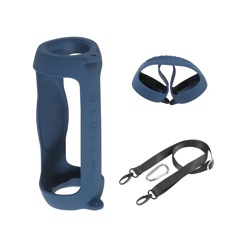 JBL Charge 5 - Capa protetora de silicone macio para alto-falante Bluetooth com alça