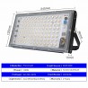 100W - AC 220V 230V 240V - Holofote LED - IP65 à prova d'água - refletor externo