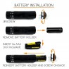 Mini UV flashlight - waterproof - 9 LEDTorches