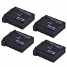 Bateria 1680mAh AHDBT- 401 - para câmera de ação GoPro Hero 4 - 4 peças
