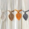 Curtain tieback - bohemian braided with tassel leafCurtains