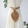 1Pc Gordijn Tieback Bohemian Gevlochten Macrame Gordijn Tieback Met Houten Kraal Touw Eenvoudige Kwastje Leaf Thuis Woonkamer De