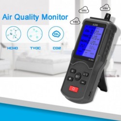 Testador de dióxido de carbono/detector de CO2/monitor de qualidade do ar - medição de temperatura/umidade - testador multifunci