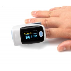 Oxímetro - monitor de frequência cardíaca - ponta do dedo - tela OLED de 1,1" SPO2