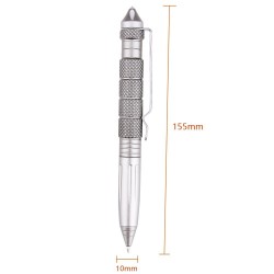 Caneta tática de autodefesa - ferramenta de emergência - universal - alumínio