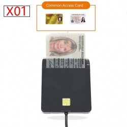 UTHAI - Leitor de cartão inteligente - para cartão bancário / SIM / IC / ID / EMV / SD / TF / MMC / USB - ISO / Windows / Linux