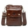 Bolsa de ombro luxuosa - design de aba - couro genuíno
