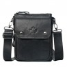 Bolsa de ombro luxuosa - design de aba - couro genuíno