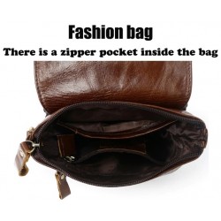 Bolsa de ombro luxuosa - design de aba - couro genuíno