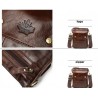 Bolsa de ombro luxuosa - design de aba - couro genuíno