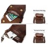 Bolsa de ombro luxuosa - design de aba - couro genuíno