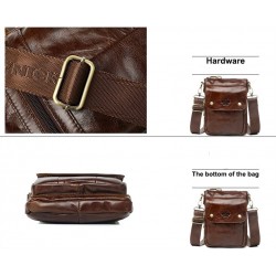 Luxurious shoulder bag - flap design - genuine leatherBags