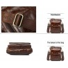 Bolsa de ombro luxuosa - design de aba - couro genuíno