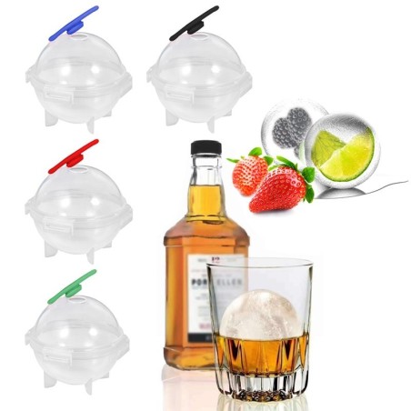 Molde plástico para cubos de gelo - bola redonda - 5cm
