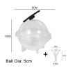 Molde plástico para cubos de gelo - bola redonda - 5cm