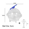 Molde plástico para cubos de gelo - bola redonda - 5cm