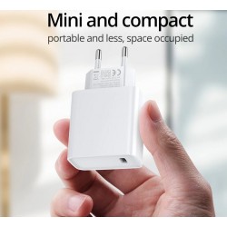 20W - PD - carregador rápido - USB C - para iPhone / iPad