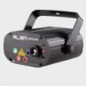 Mini luz de palco - projetor laser - com controle remoto - RGB - LED - 96 padrões
