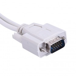 VGA SVGA - 1 to 2 monitors - male to 2 dual female Y - 15 pin - adapter - splitter cableCables
