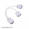 VGA SVGA - 1 to 2 monitors - male to 2 dual female Y - 15 pin - adapter - splitter cableCables