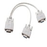 VGA SVGA - 1 to 2 monitors - male to 2 dual female Y - 15 pin - adapter - splitter cableCables