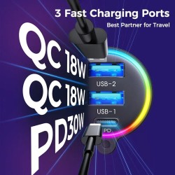 Universal car Bluetooth FM transmitter - dual USB charger - built-in microphoneFM transmitters