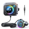 Transmissor FM Bluetooth universal para carro - carregador USB duplo - microfone embutido