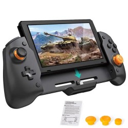 Punho portátil - vibração de motor duplo - giroscópio de 6 eixos - Joycon - para controlador de gamepad Nintendo Switch