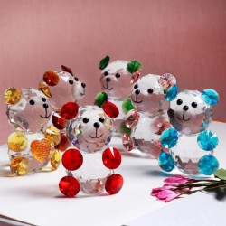 Colorful crystal bear - figurine - miniatureStatues & Sculptures