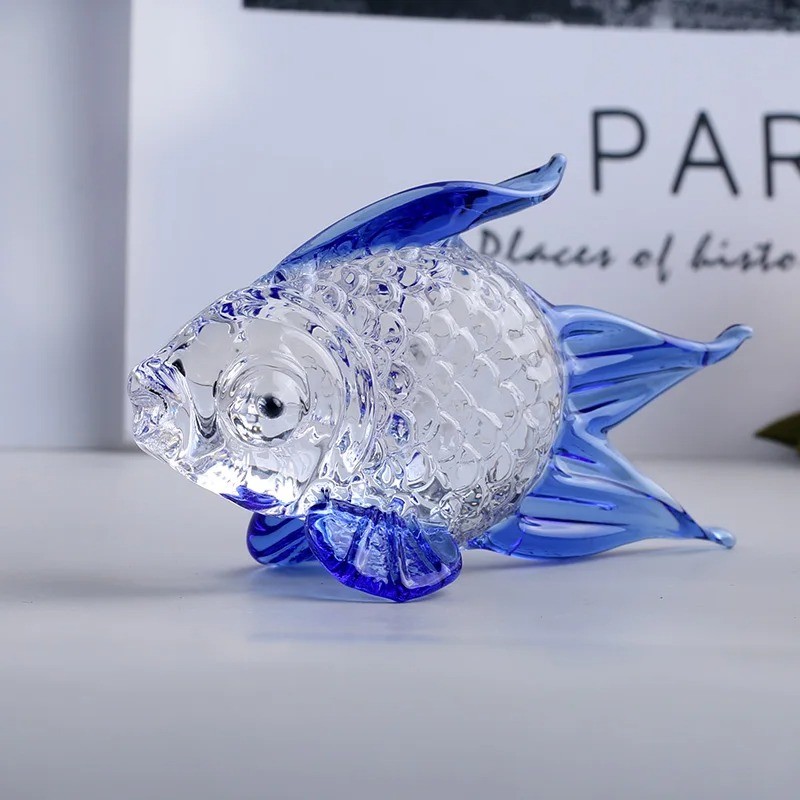 Colorful crystal goldfish figurineStatues & Sculptures