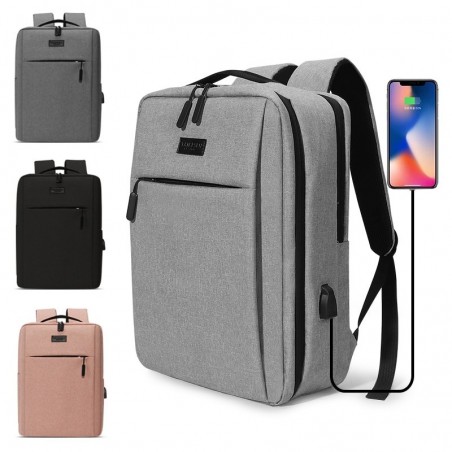 Trendy laptop bag - backpack - with USB charging port - waterproofBackpacks