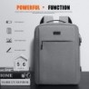 Bolsa moderna para laptop - mochila - com porta de carregamento USB - à prova d'água