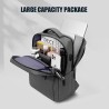 Bolsa moderna para laptop - mochila - com porta de carregamento USB - à prova d'água