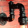 Tubo industrial americano - luminária de parede de ferro