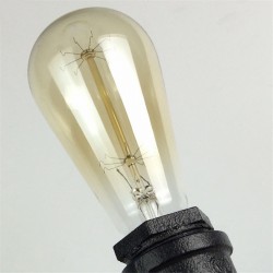 Tubo industrial americano - luminária de parede de ferro