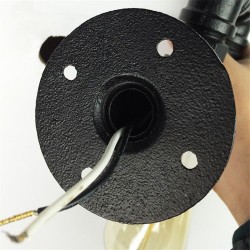 Tubo industrial americano - luminária de parede de ferro