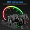 Base de carregamento dupla - suporte de resfriamento - LED - para controlador PS4 / PS4 Slim / PS4 Pro