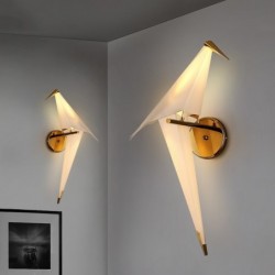 LED wall lamp - origami paper bird designWall lights