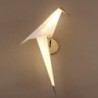 Candeeiro de parede LED - desenho de pássaro de papel origami