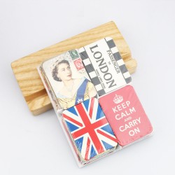 Reino Unido / Inglaterra - Imãs de geladeira estilo britânico - conjunto de 24 peças