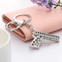 Mini crystal gun - keychainKeyrings