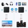 Receptor de áudio - transmissor - Bluetooth - conector AUX de 3,5 mm - RCA - USB - adaptador sem fio com microfone