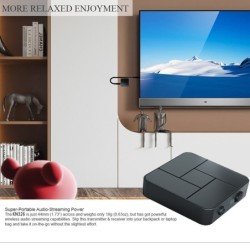 Audio receiver - transmitter - Bluetooth - 3.5mm AUX jack - RCA - USB - wireless adapter with micAudio