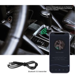 Audio receiver - transmitter - Bluetooth - 3.5mm AUX jack - RCA - USB - wireless adapter with micAudio